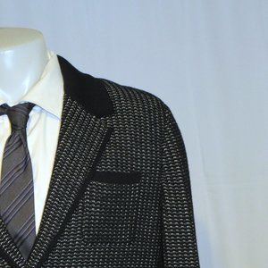 Berluti Paris Scorpion Black Knitted Wool Cardigan Blazer Sweater US 42R NWT